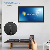 15.6인치 터치 패널 휴대용 모니터12 "pc 모니터 1366x768 HD 휴대용 디스플레이 HDMI VGA 인터페이스, 01 12 inch 1366x768