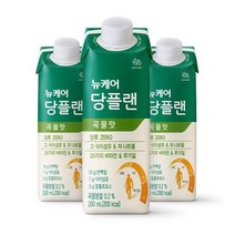 웰라이프 영양보충 뉴케어 당플랜 곡물맛 200mlx30팩 1박스 (스마일팩) 고단백 간식 노인식 영양균형식 체중조절, 5set