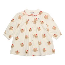 [블루독베이비8] FW23 큐트도기원피스 HJ 43A1440001 (BLUEDOG BABY 유아 출산 백일 선물 도트 강아지 내복
