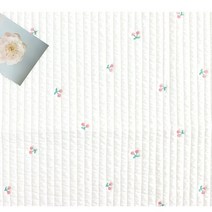 체리드림 줄누빔 포근포근 대폭 80수고밀도 자수 양면, 백아이보리