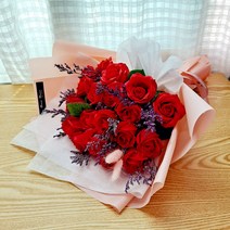 비누꽃 꽃다발프리저브드, 1개, 5.레드장미
