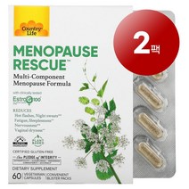 Country Life 여성 건강 관리 메너파우즈 레스큐 Menopause Rescue 60정 1팩, 2팩