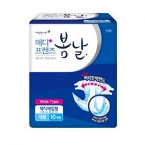 깨끗한나라 메디프렌즈 봄날 매직테입형 성인용기저귀 대형(10입), 15개