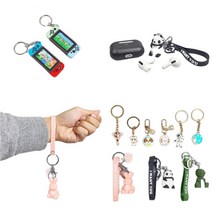 귀여운 캐릭터 동물 공룡 팬더 카드캡터체리 골드 펜던트 에어팟 키링 열쇠 가방 고리, 우주인