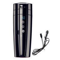 차량용커피포트 차량용 전기 커피 포트 12v 24v 자동차 충전식 스테인레스 가열 스마트 머그 온도 제어 물 컵 주전자 차 우유 가열 420ml450ml, B형