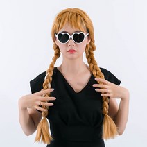 파티가발 중세공주가발/양갈래머리/삐삐머리/공주머리/공연/연극/의상소품/파티소품/이벤트/행사/파티용품, 파티가발 중세공주가발