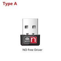 블루투스동글이 미니 USB 와이파이 어댑터 무료 드라이버 150Mbps PC 이더넷 동글 2.4G 네트워크 카드 Ante, [01] NO Free Driver