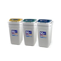 [코멕스] 크린스페이스 휴지통 50L 대용량휴지통 분리수거함 영업용 사무실, 본상품