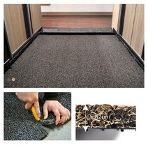 진공청소 흙먼지제거 코일롤 바닥매트 1cm 출입구발판 롤카페트 편의점 우천