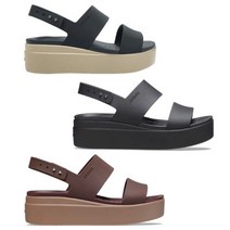 크록스 브루클린 로우 웨지 3종 206453