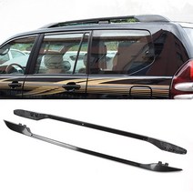 [해외]Toyota Land Cruiser Prado FJ120 FJ-120 2003-06 Lexus GX470 03-2009 용 2Pcs 검은 색 자동차 루프 랙 레일 바