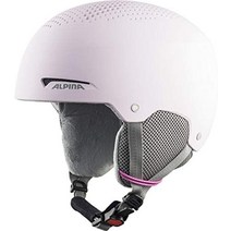 헬멧 일본직구 알피나 주포 아동용 스키 스노우보드 헬멧 무광택 컬러 다이얼식 사이즈, 51-55cm, 라이트 로즈 매트