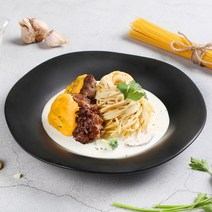 [담짜몰]함박스테이크 크림파스타 밀키트(2인분), 1