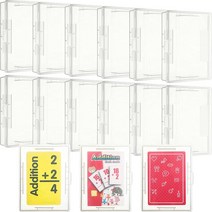 Playing Card Deck Plastic Boxes Card Holder Organizer Empty Storage Box Clear Card Case Snaps Close, 04 6
