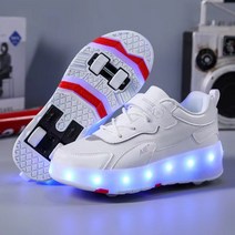 롤러 신발 운동화 램프 조명 슈즈 키즈 LED 어린이 불빛 나는 10대 키즈 꼬마 주니어 불들어오는 바퀴 달린 휠리스 인라인 발광