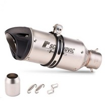 오토바이 튜닝51mm 범용 오토바이 배기 파이프 머플러 이스케이프 모토 Akrapovicc yoshikur Z900 CB650 Y, 05 TYPE-E