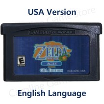GBA 게임 젤다 시리즈 32 비트 비디오 카트리지 콘솔 메모리 카드 미니시 캡 GBASP NDSL 미국 EUR 버전용 4 검, [07] Oracl of Ages