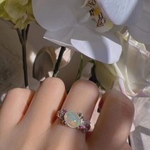 오팔 반지 빈티지 원석반지 탄생석 10월 반지