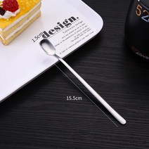 스테인레스 스틸 칵테일 바 패턴 음료 셰이커 Muddler Stirrer 스푼 주방 식기, 02 M