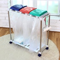 분리수거상자 쓰레기정리함 3단 분리수거함 리빙 청소
