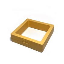 아크릴 박스 주문제작 레고 보관통 토미카 정리함 케이스 피규어 진열장3D 플로팅 디스플레이 케이스 스탠, 03 yellow_02 9x9cm
