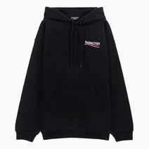 발렌시아가 명품22FW 웨이브 로고 블랙 후드티 600583TKVI91070 600583 TKVI9 107004