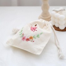 프랑스자수 DIY 미니파우치 만들기 발레리나