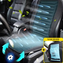 더쎈 2022년형 빅팬 6팬 8팬 12팬 차량용 송풍 쿨링 통풍 시트 커버 전차종, 더센6팬안마쿨링시트24V+닦쓰봉30장