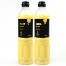 고흥 친환경 무농약100% 유자원액 900ml 2개