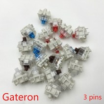 기계식 키보드 키캡 놀이 LED gateron smd 블랙 레드 브라운 블루 클리어, 갈색 스위치, 30개