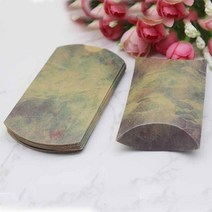 아름다운 꽃 패턴 베개 모양 종이 및 크래프트 웨딩 사탕 및 생일 선물 보관 상자 20x55x80mm 10/20/50 개, 03 50PCS, 07 K-BP