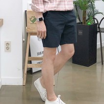 더제이엘 / 반밴딩 린넨 여름 남자 반바지