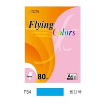 플라잉컬러 패럿(P01~P45)(Q01~Q5) (오피스MALL)플라잉컬러 패럿(P01~P45)(Q01~Q5)(PK1크라프트지)전품목색상판매중 A4*80g*25매*팩*삼원), 1팩, 플라잉컬러 패럿(P34/A4/ 80g/ 바다색/ 25매/팩/삼원)
