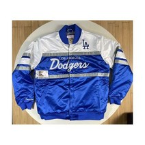 Mitchell Ness Cooperstown 로스엔젤러스 다저스 Script 봄버 자켓 Blue Men 2XL