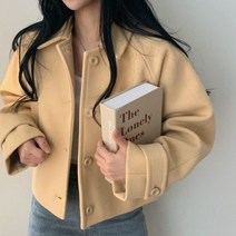 가을 자켓 꾸안꾸 여성아우터 모직 재킷 여성 시리즈 탑