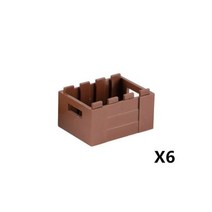 MOC 블록 벽돌 중세 무기 활 화살 포크 칼 망치 헬멧 오일 드럼 육군 빌딩 군사 부품 장난감 C103, DeepBox-6pcs