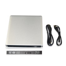 블루레이리핑 USB 3.0 외장형ODD 휴대용 4K, 빨간색