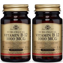 솔가 비타민 B12 1000mcg 너겟 비건, 100개입, 2개입