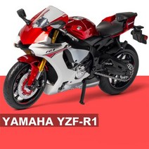 가와사키 닌자 H2R S1000RR 레이싱 크로스 컨트리 바이크 오토바이 모델 금속 장난감 거리 바이크 오토바이, 14 YZFR1 red no box
