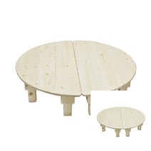 원목 영아반원책상 유치부책상 유아책상