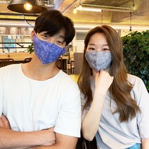 노팅힐샵 국내산 풍기인견 냉감 비말차단 인견 마스크+필터 2개 남여공용 필터교체형
