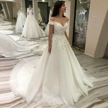 머메이드웨딩드레스 셀프 웨딩 브라이덜샤워원피스 bepeithy 프랑스 여성을위한 어깨 레이스 웨딩 드레스 법원 기차 라인 로브 드 soirée 드 mariage 신부 가운