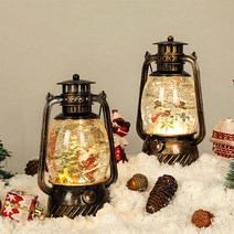 크리스마스 랜턴 LED 워터볼 오르골 3종 LED 무드등 인테리어 디자인 아이디어 상품, 눈사람