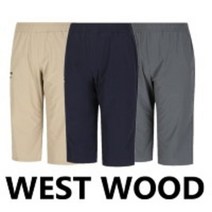 웨스트우드 남성 7부 카고 밴드 팬츠 여름용 기능성 등산 트레이닝 일상복 작업복 고무줄바지 WM2MSPB859