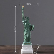 창의력 자유의 수지 조각 장식품 오피스 데스크탑 빈티지 추상 공예 홈 거실 현대 장식, Small