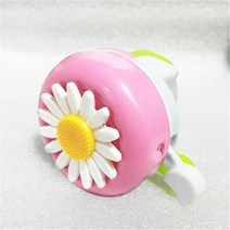 벨 경보 자전거 꽃 모양 장식 자전거 핸들바 벨 22mm 튜브 표준 핸들, 핑크 베이지 계열이다