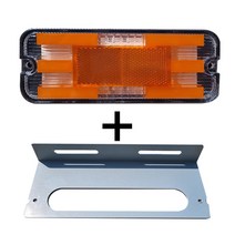 화물차표시등 탑차 윙바디 24V led 후면표시등 옆면표시등 차폭등 측면등 사이드등 끝단등 미등 배광인증, 황색(측면표시등)+브라켓