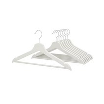 이케아 부메랑 옷걸이 원목 나무 어깨뿔방지 8개 1세트 화이트