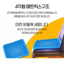 사각 쿨젤 대형 벌집 실리콘 젤 방석 에그 시터 젤리 쿨링 체중분산 쿨젤리 젤방석 젤쿨 쿨쿠션 겔방석, 양면형