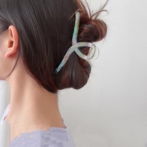 집게핀 모음 꼬임 투명 삼각 헤어 [도매기프트]크리스탈 일자 사각 올림머리, 선택_크리스탈 스퀘어